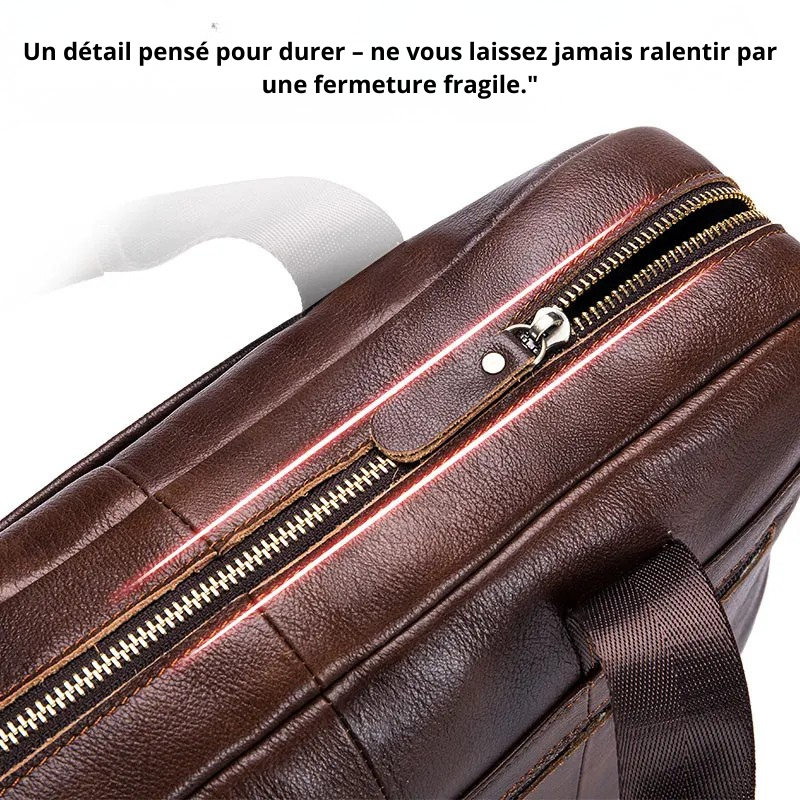 Ritorri – Sacoche Ordinateur Homme en Cuir Premium