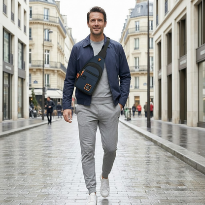 Luca –  Sacoche Bandoulière Homme Imperméable Urbaine et Polyvalente