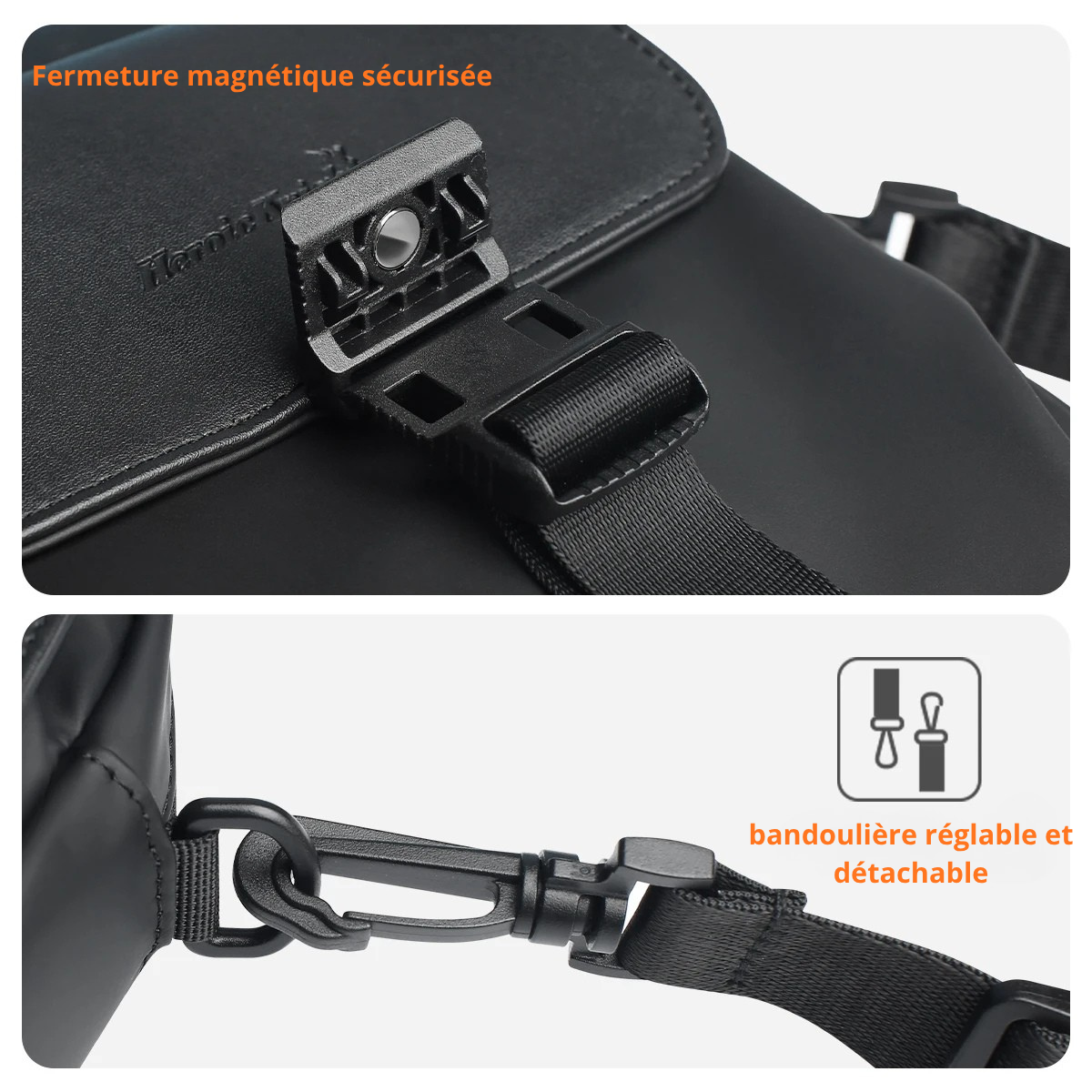 Silvano – Sacoche Bandoulière Homme Discrète pour Quotidien et Voyage