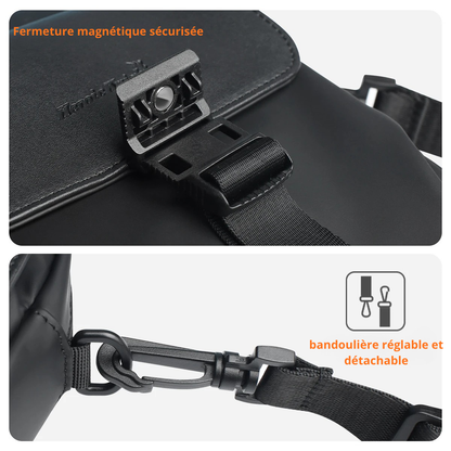 Silvano – Sacoche Bandoulière Homme Discrète pour Quotidien et Voyage