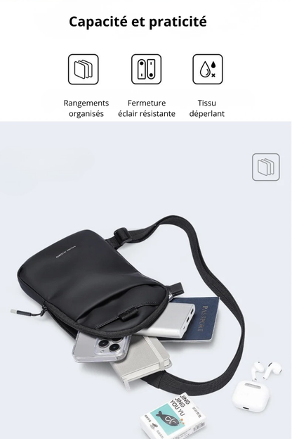 Raul – Petite Sacoche Homme Imperméable et Légère