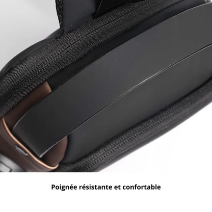 Aldo – Sacoche Bandoulière Homme Antivol et Sécurisée avec USB