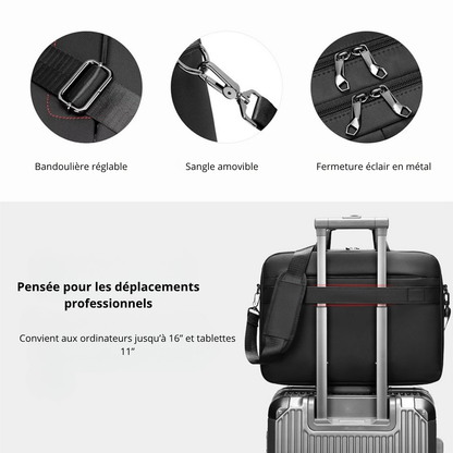 Gaddo – Sacoche Ordinateur Homme Business Étanche et Grande Capacité