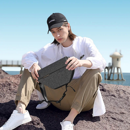 Vittore – Sacoche Bandoulière Homme Sécurisée pour Tablette et Voyage