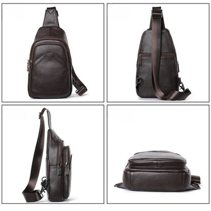 Nazario – Sacoche Bandoulière Homme en Cuir pour Mobilité