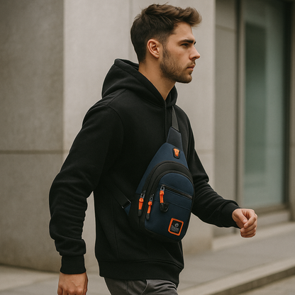 Luca –  Sacoche Bandoulière Homme Imperméable Urbaine et Polyvalente