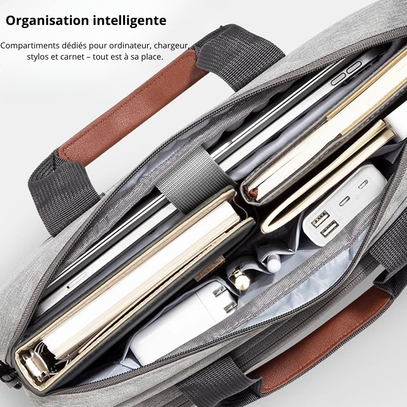 Mattéo – Sacoche Ordinateur Homme en Polyester Business