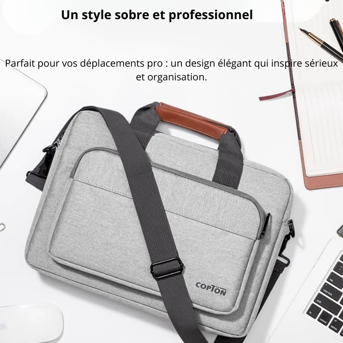 Mattéo – Sacoche Ordinateur Homme en Polyester Business