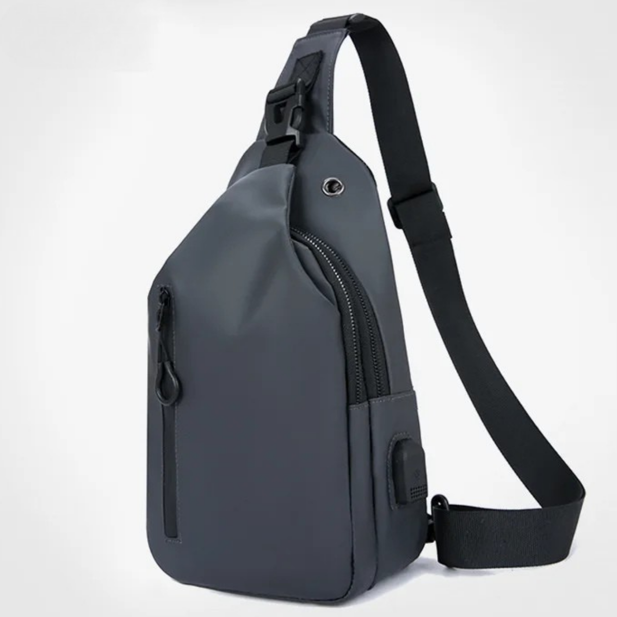 Gianni – Sacoche Bandoulière Homme Connectée avec Port USB