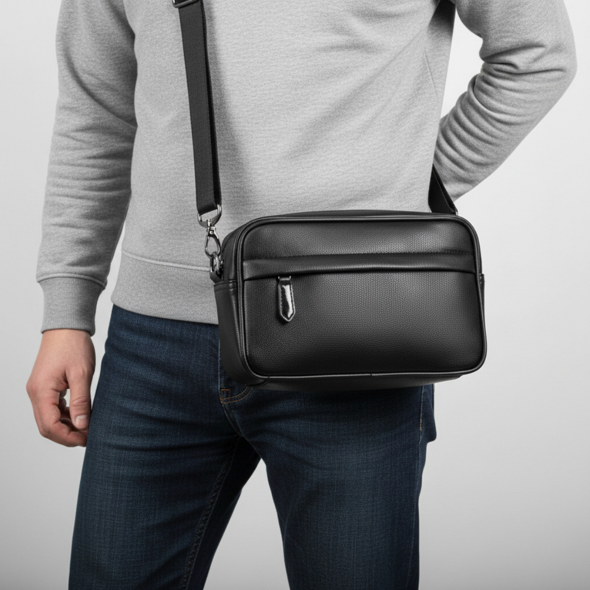 Claudio – Sacoche Bandoulière Homme rectangulaire Distinguée pour Affirmer son Style