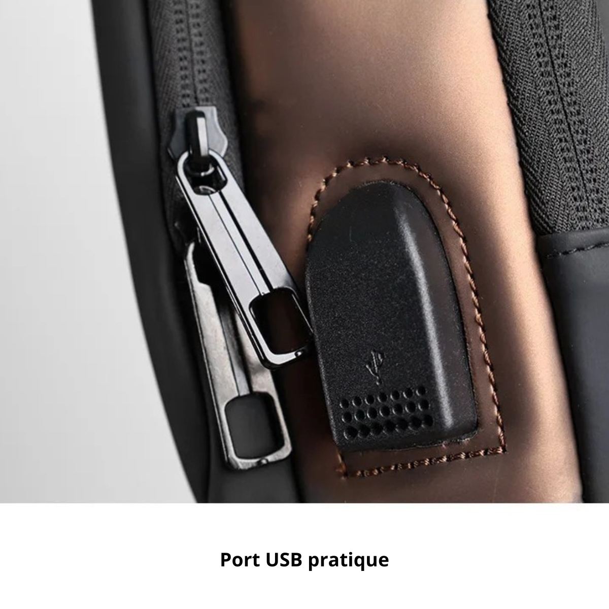 Aldo – Sacoche Bandoulière Homme Antivol et Sécurisée avec USB