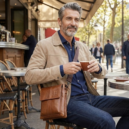Renzo – Sacoche Homme Cuir Élégante et Spacieuse