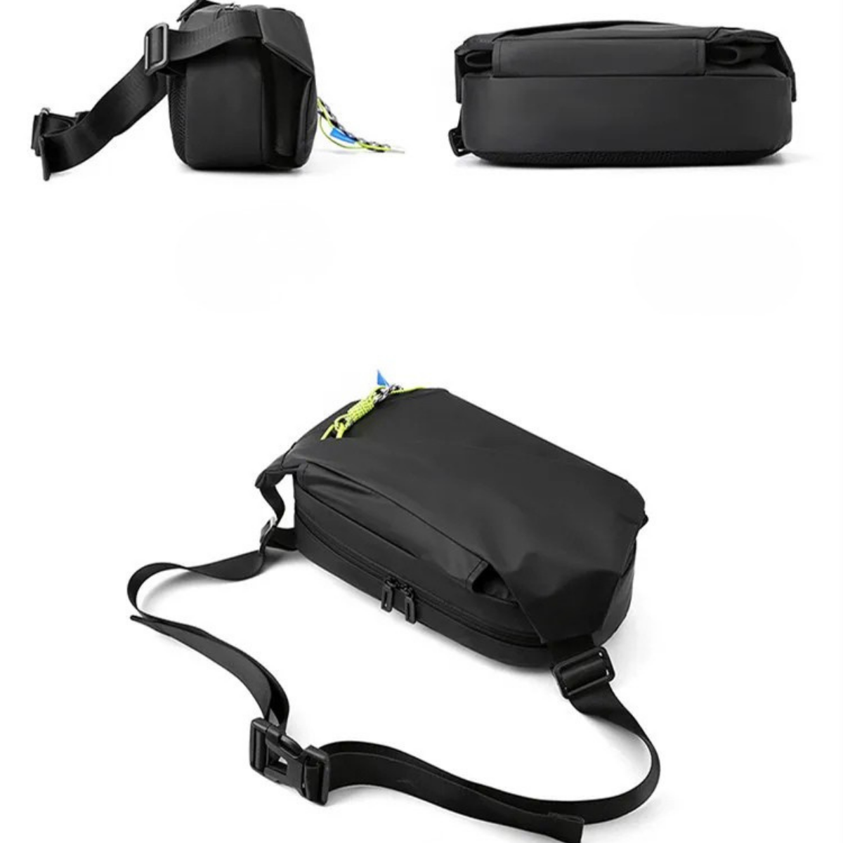 Ruggero – Sacoche Bandoulière Homme Grande Capacité pour Sport et Voyage