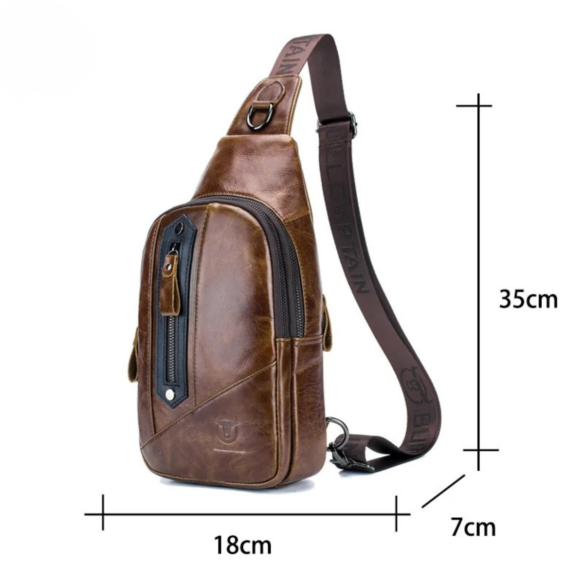 Salvatore – Sacoche Bandoulière Homme Multifonction en Cuir