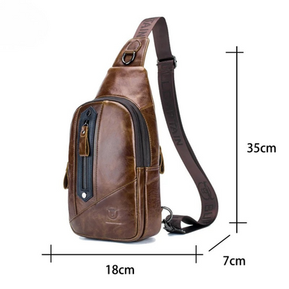 Salvatore – Sacoche Bandoulière Homme Multifonction en Cuir