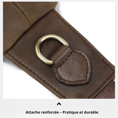 Maurizio – Sacoche Bandoulière Homme Originale en Cuir Vintage