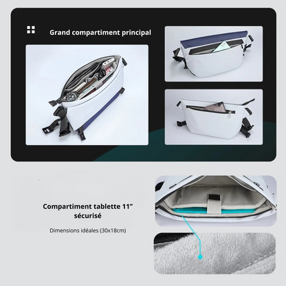 Dario – Sacoche Bandoulière Homme pour Organisation et Tablette