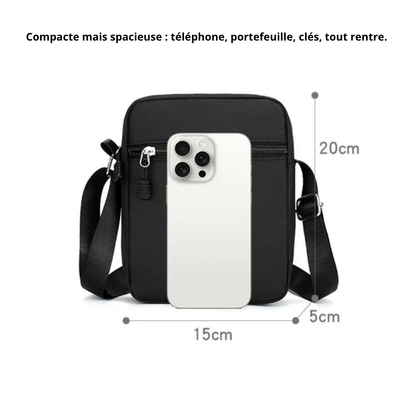 Fabio – Petite Sacoche Homme Compacte pour Téléphone et Quotidien