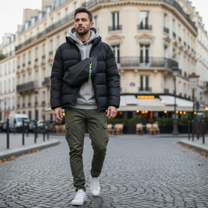 Ruggero – Sacoche Bandoulière Homme Grande Capacité pour Sport et Voyage