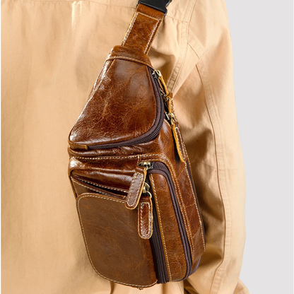 Mario – Sacoche Banane Homme en Cuir pour Style et Aventure