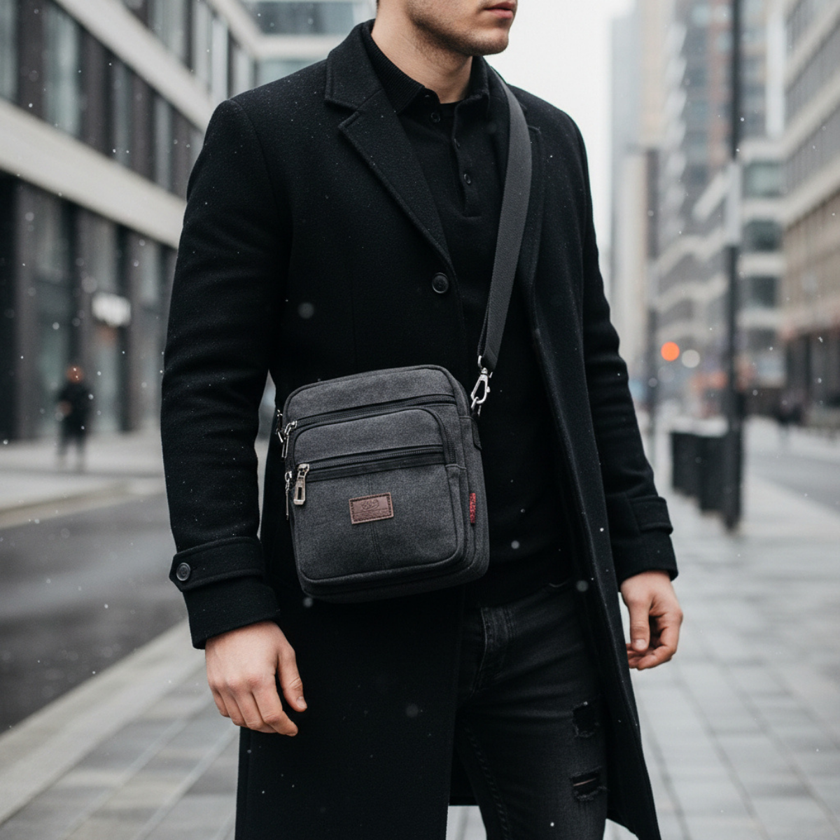 Leandro – Sacoche Bandoulière Homme Pratique et Organisée