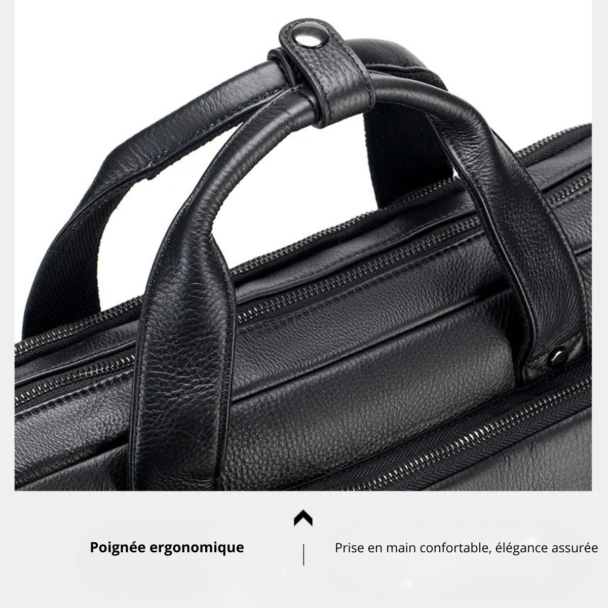 Pellegrino – Sacoche Ordinateur Homme en Cuir Professionnelle