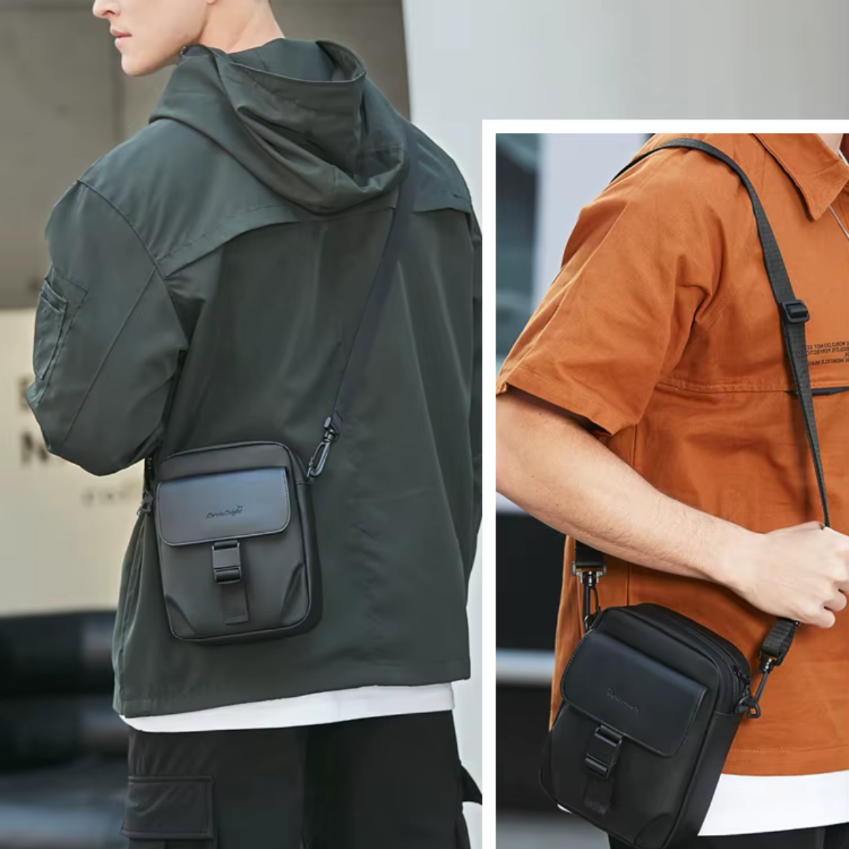 Silvano – Sacoche Bandoulière Homme Discrète pour Quotidien et Voyage