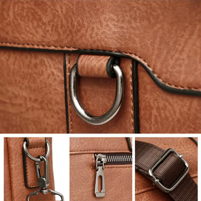 Lorenzo – Sacoche Ordinateur Homme en Simili Cuir Premium