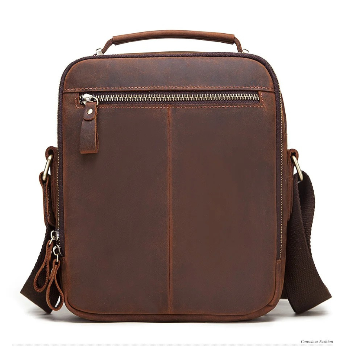 Enzo – Sacoche Bandoulière Homme Authentique en Cuir Vintage