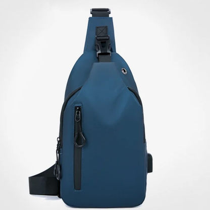 Gianni – Sacoche Bandoulière Homme Connectée avec Port USB