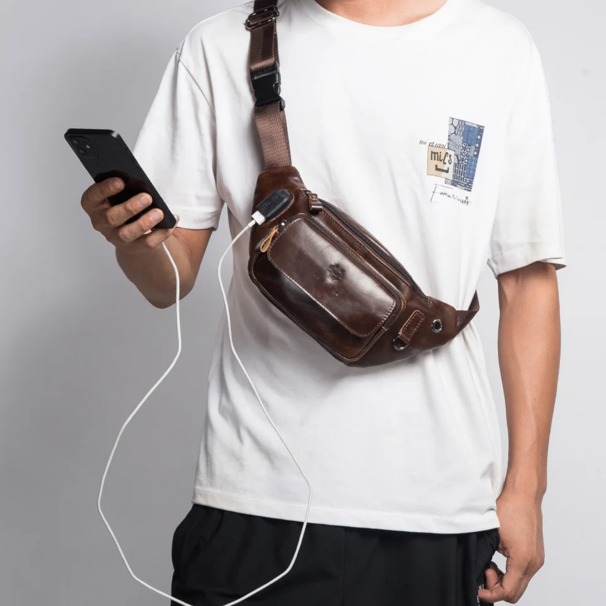 Placido – Sacoche Banane Homme Chic pour Voyage et Liberté