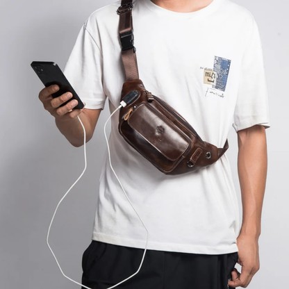 Placido – Sacoche Banane Homme Chic pour Voyage et Liberté