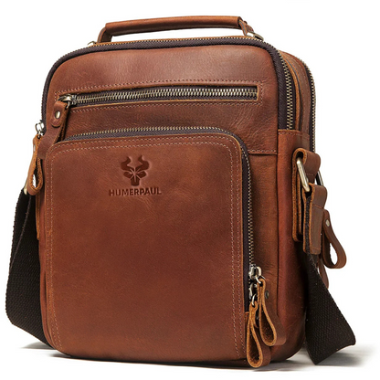 Enzo – Sacoche Bandoulière Homme Authentique en Cuir Vintage