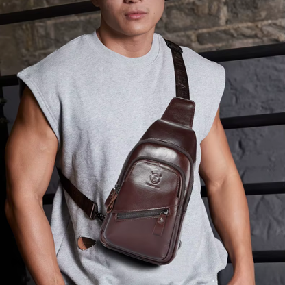 Marcello – Sacoche Bandoulière Homme Grande Capacité en Cuir