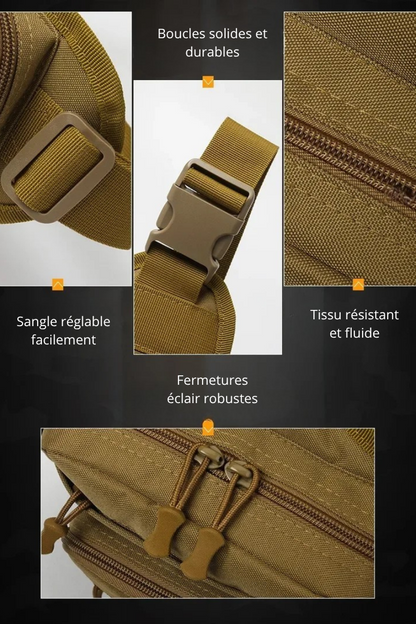 Cesare – Sacoche Bandoulière Homme Polyvalente pour Sport et Plein Air