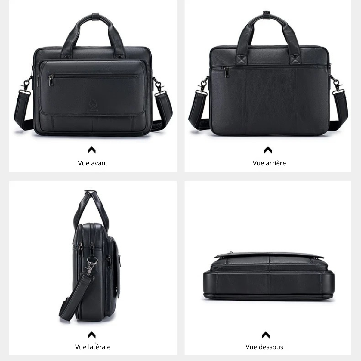 Pellegrino – Sacoche Ordinateur Homme en Cuir Professionnelle