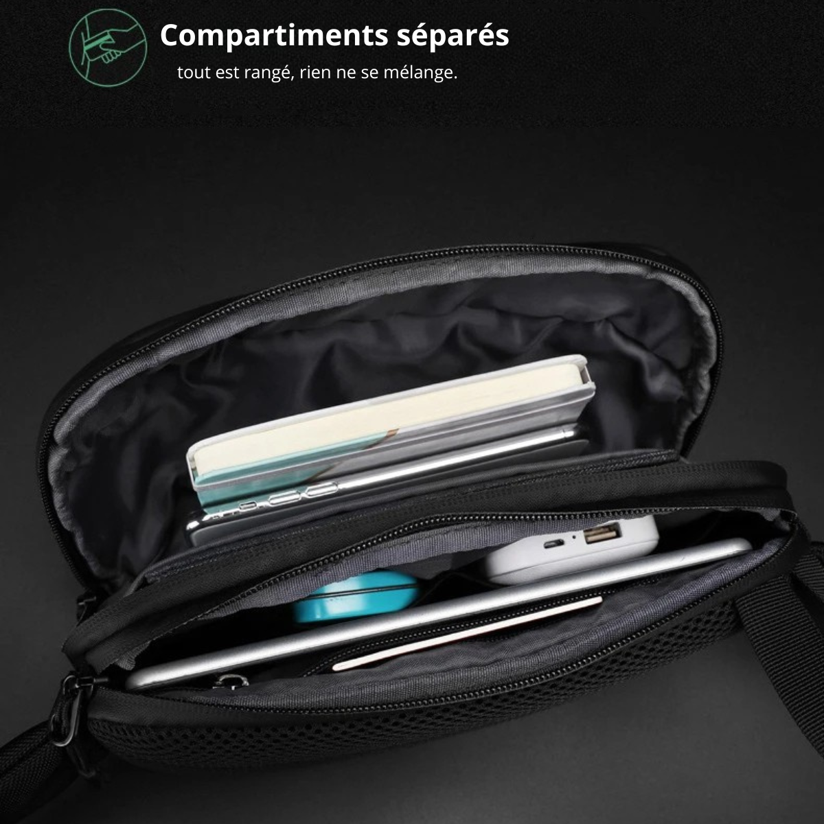 Fratesi – Sacoche Banane Homme Polyvalence