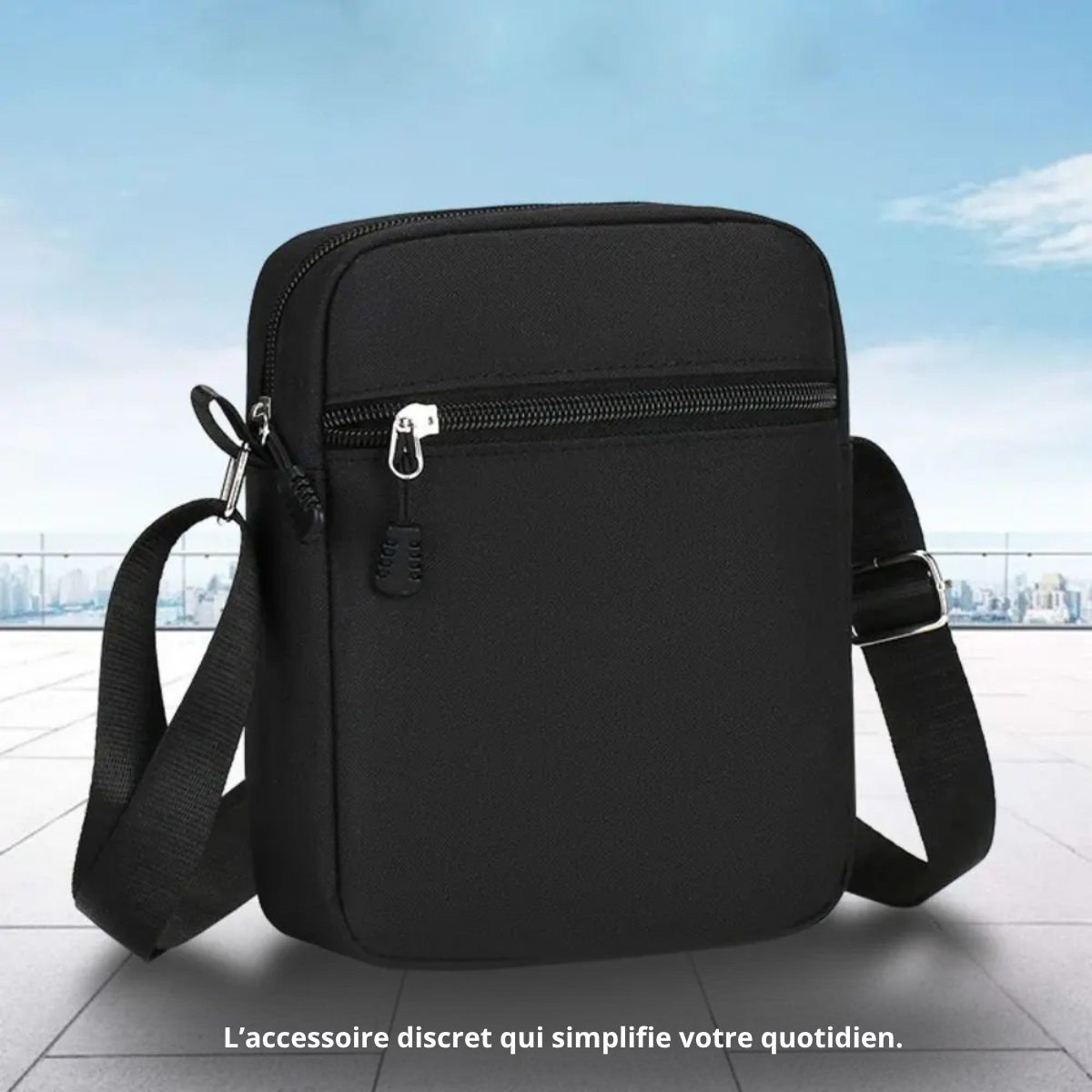 Fabio – Petite Sacoche Homme Compacte pour Téléphone et Quotidien