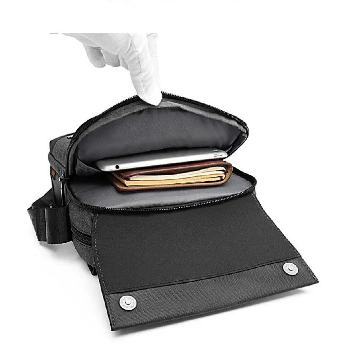 Giulio – Sacoche Homme Luxe Moderne en Tissu Oxford & Élégance Urbaine