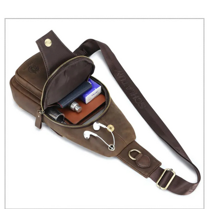 Maurizio – Sacoche Bandoulière Homme Originale en Cuir Vintage