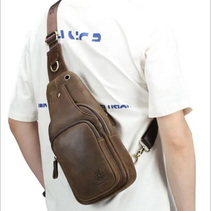 Maurizio – Sacoche Bandoulière Homme Originale en Cuir Vintage