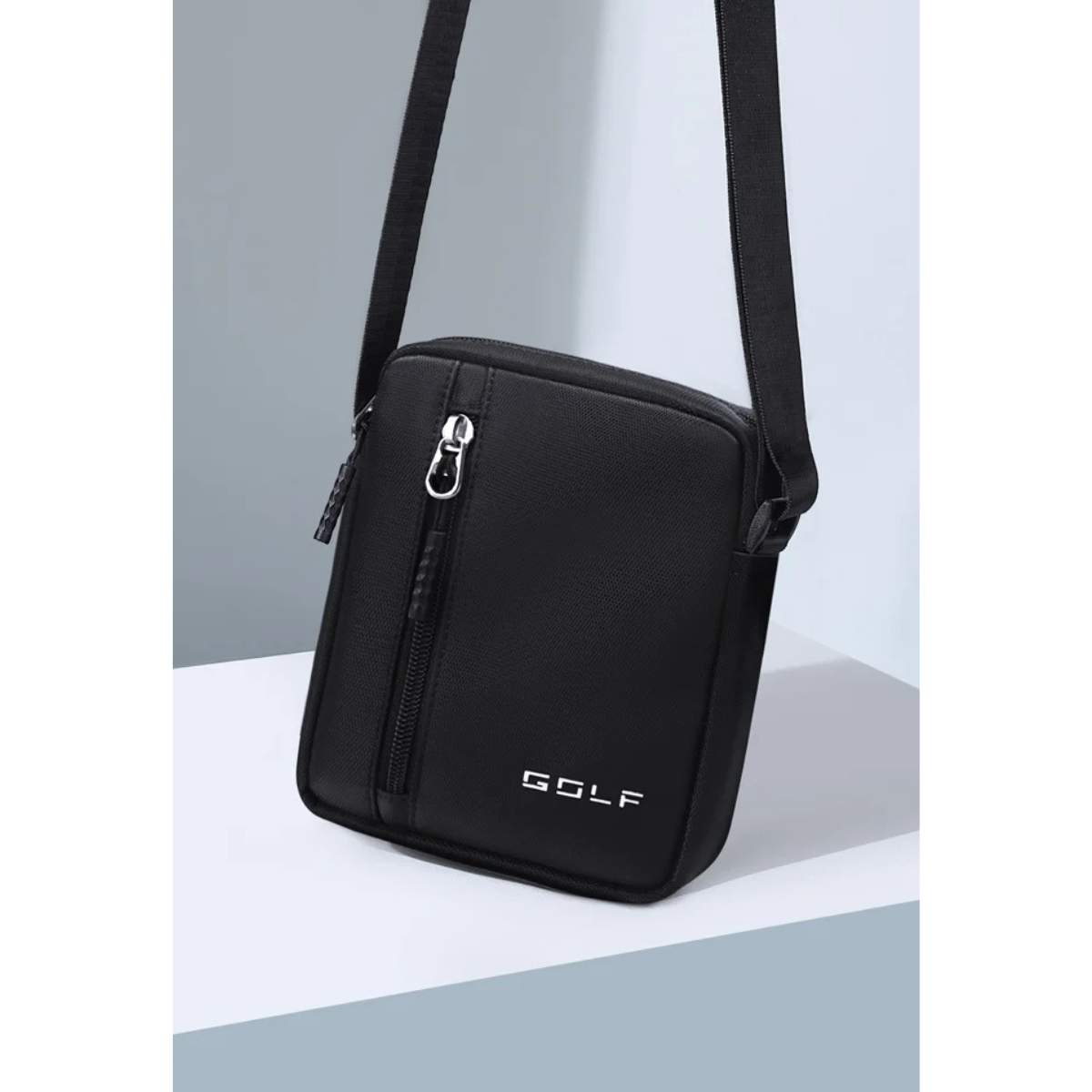 Benedetto – Petite Sacoche Homme Noire en Oxford Légère et Moderne