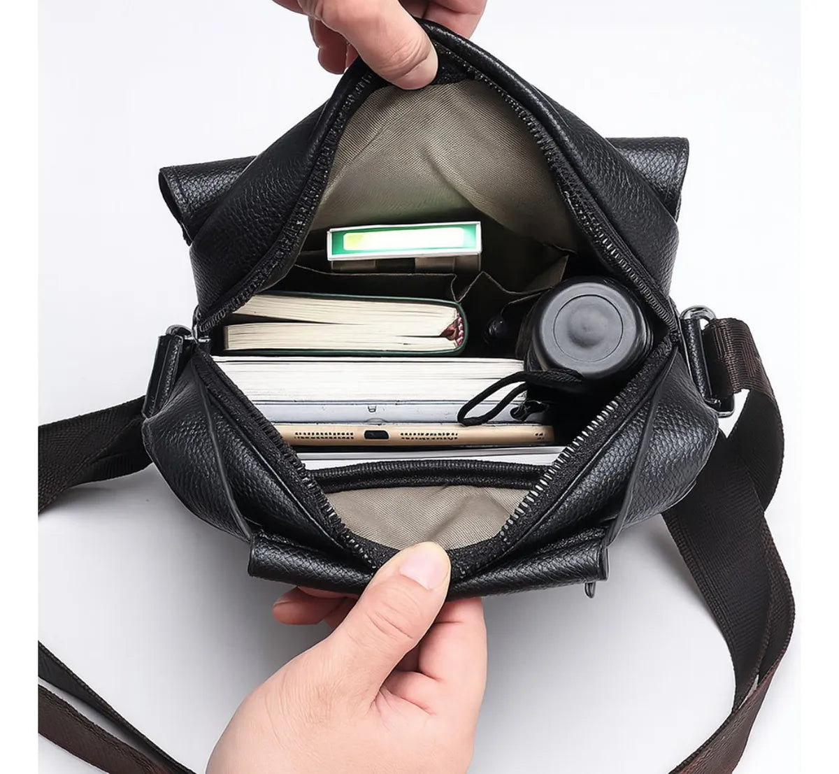 Vittorio – Petite Sacoche Homme Polyvalente pour Travail et Quotidien