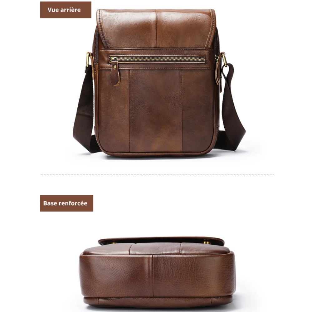 Tomaso – Sacoche Homme Luxe en Cuir Véritable & Élégance Intemporelle