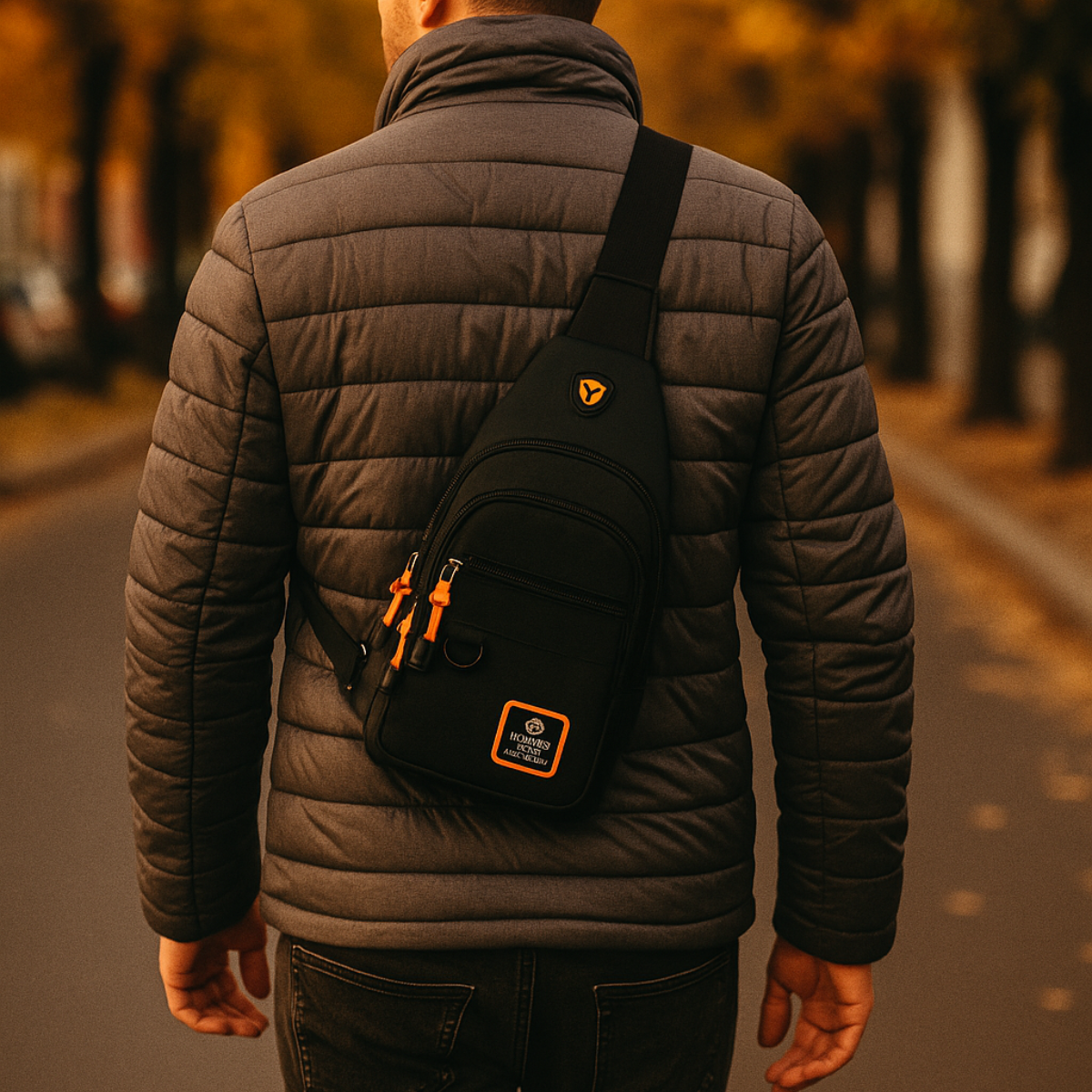 Luca –  Sacoche Bandoulière Homme Imperméable Urbaine et Polyvalente