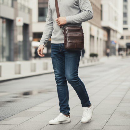 Nicolo – Petite Sacoche Homme Polyvalente pour Voyage et Quotidien