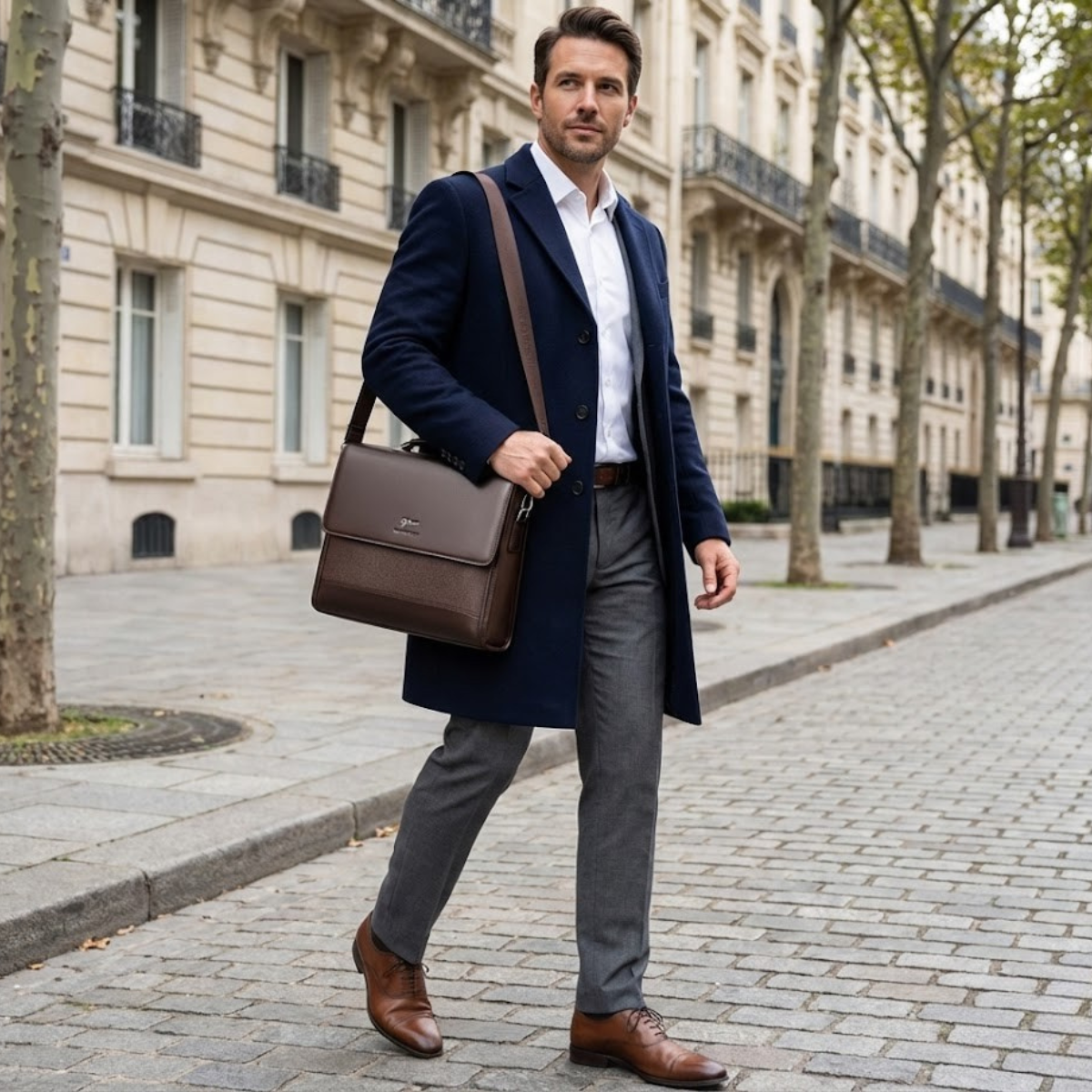 Léone – Sacoche Bandoulière Homme Travail