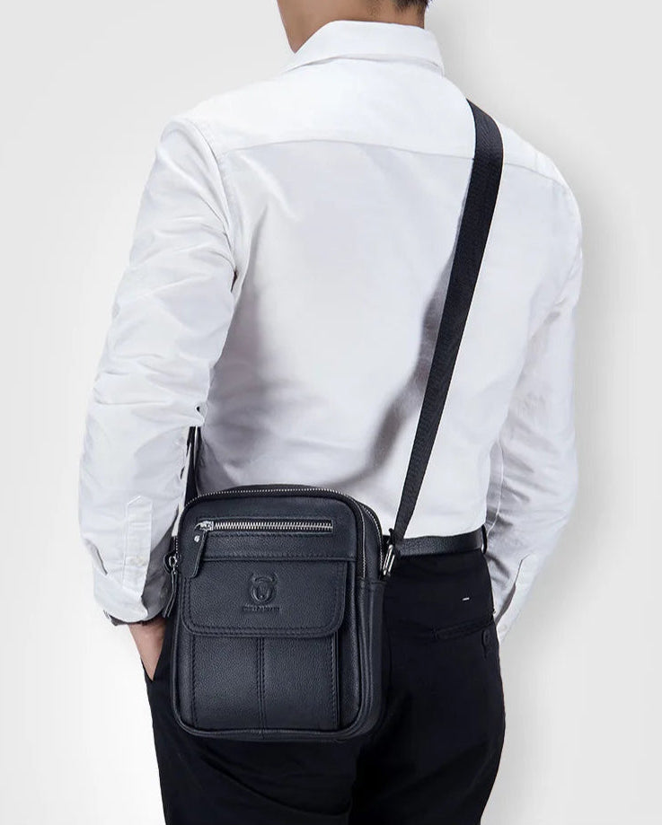 Christian – Sacoche Homme Cuir Compacte et Pratique