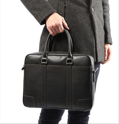 Adriano – Sacoche Ordinateur Homme en Cuir Authentique