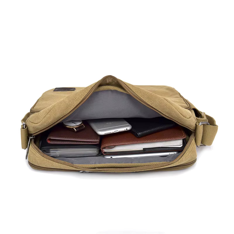 Ruben  – Sacoche Bandoulière Homme en Toile, Décontracté & Fonctionnel